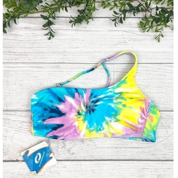 NEW O’Rageous Juniors Tue Dye Bralette Swim Tankini - Picture 1 of 5